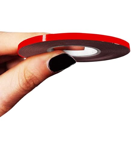 Bandes Décoratives, Rouge Brillant, 10 mm Largeur, 10 m Longueur, RAL