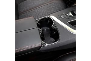 Autophoton Car Accessories for 3008 5008 GT 2017 2018 2019 2020 2021 ABS Plastic Interior Console Water Cup Holder Cover Trim 1pcs (Carbon Fiber Printed)