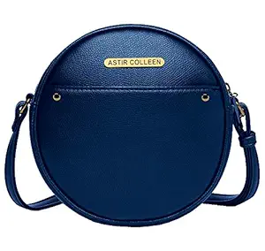 ASTIR COLLEEN Women's & Girl's Sling Bag (Round_Blue)