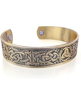 Edelstahl Wikinger Armreif Triquetra - Silber Bronze Gold