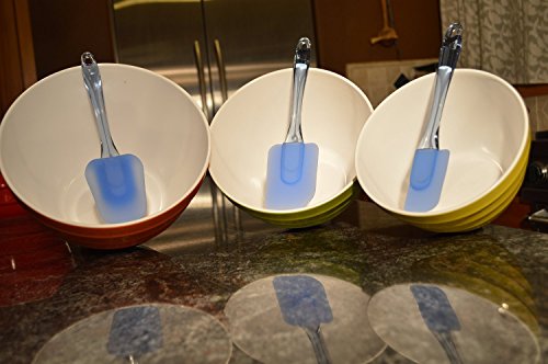 DiningZone „dreiteiliges Teigschaber Set“ – Die flexiblen Küchenspachtel in blau aus umweltfreundlichem Silikon - 4