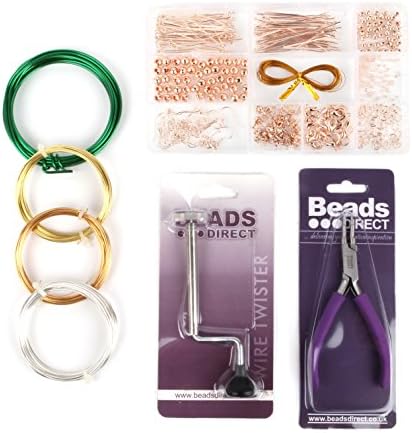 Beads Direct Wire Twister and Coil Bundle, Other, Multi, 23.5 x 15.5 x 11 cm