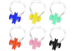BCZR Pince Nez Natation Ensemble De 6 Pièces-Pince Nez Natation Enfant-Pince Nez Natation Adulte-Accessoires De Natation-Convient Aux Adultes Et Aux Enfants