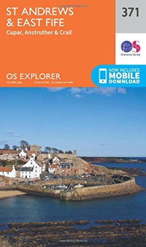 St Andrews & East Fife Map | Cupar, Anstruther & Crail | Ordnance Survey | OS Explorer Map 371 | Scotland | Walks | Hiking | Maps | Adventure