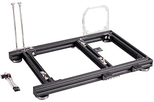 BEWINNER DIY Open-Frame-Gehäuse, Open-Frame-Wärmeableitung Aluminiumlegierung Computer-PC-Gehäuse-Gehäuse für ITX, ATX-Unterstützung, gewöhnliches großes Netzteil, aus hochwertigem 20x20-Aluminiumlegierungsmat