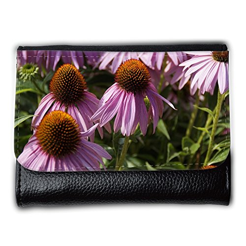 Preisvergleich Produktbild Portemonnaie Geldbörse Brieftasche / / M00290527 Echinacea Blumen Sonnenhut Flora Rosa / / Medium Size Wallet
