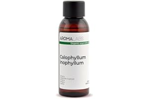 Calophylle Inophyle BIO (Calophyllum inophyllum) - 50 mL - Huile Végétale Vierge et Certifiée Cosmos - Aroma Labs - Made in France