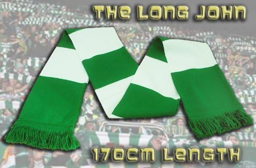 'Long John' Green &amp; White Ireland Rugby Bar Scarf