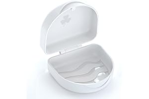 ARGOMAX Puszka na aparat ortodontyczny Dento Box puszka na szynę (również na szynę do zagryzania, szyna na chrząszcze), 1 sztuka KFO Box (biała).