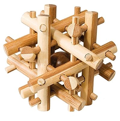 FRIDOLIN - 17492 - PUZZLE - CASSE TÊTE BAMBOU - BÂTON MAGIQUE - NIVEAU 2 DIFFICILE
