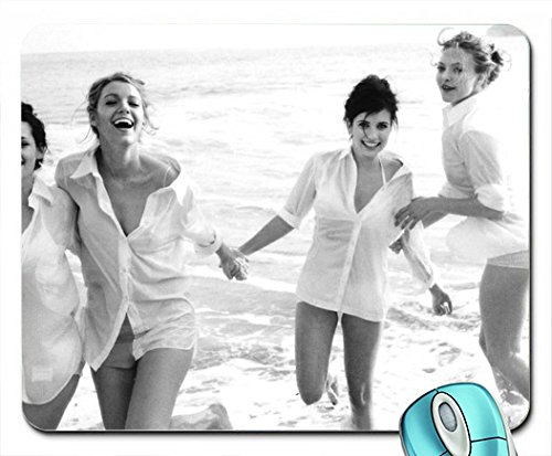Frauen Strand Kristen Stewart Schauspielerin Blake Lively Gruppen Amanda Seyfried Emma Roberts Shirts Monochro Maus Pad Computer Mauspad