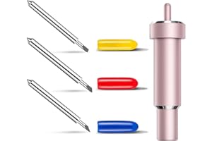 TXKRHWA Deep Cut Blade and Housing Replacement for Cricut Explore 3 / Air 2 / Air/One/Cricut Maker 3 / Maker(Pink)