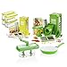 Produktbild Genius Nicer Dicer Magic Cube Deluxe Set | 37 Teile | inkl. Nicer Twist & Cerafit Fusion Pfanne | Obst- und Gemüseschneider | Bekannt aus TV | NEU