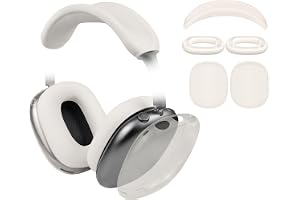 SOULWIT Skyddssats för AirPods Max 2/1 (2026/2024/2020, USB-C/Lightning), huvudbandsskydd + TPU-skydd + silikonskydd för öron