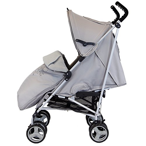 Zeta Vooom (2017) - Grey (Hearts & Stars) Complete With Footmuff And Raincover