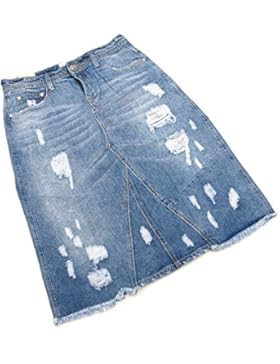 Plus Size Jeans Rock Für Damen bei Ital-Design