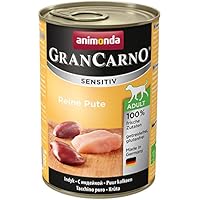 Animonda GranCarno Hundefutter Sensitive Adult Reine Pute, 6er Pack (6 x 400 g)