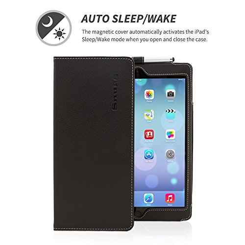 iPad Air Hülle & Neues iPad (2017) 9.7 Zoll Hülle (Schwarz), Snugg™ – Smart Case mit lebenslanger Garantie + Sleep / Wake Funktion für iPad Air (2013) und iPad (2017) - 2