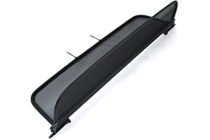 TiefTech Deflector de Viento para Jaguar XK Descapotable (2006-2014) - Plegable - con Cierre Rápido - Negro | Deflector de Viento | Deflector de Aire | Parabrisas para descapotable