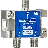 CABLEPELADO 2 Output Splitter, 2 Output Distributor, Class A Series Splitter, 5-2400 MHz, Suitable for Frequency Bands Dab, F