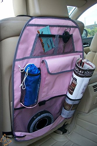 Rückenlehntasche Seven Bags Rosa Pink mit Befestigung Einfach das Spannband über den Sitz ziehen