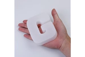 EPODA Stampi in silicone resina epossidica, lettere 3D, stampi in resina epossidica, lettere dell'alfabeto G in silicone (G)
