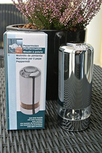 Preisvergleich Produktbild ROMA® elektrische Pfeffermühle 16cm acryl-chrome