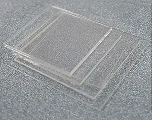 BIGIMALL Acrylic sheet Transparent/Clear 3 inch x 3 inch 3mm pack of 12