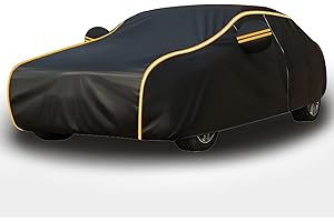 FLYGRL Autoabdeckung Winter, Auto Abdeckplane Atmungsaktiv füR Mercedes-Benz W123, Autogarage Abdeckung, Autoplane Wasserdicht Outdoor, MaßGeschneiderter Autoabdeckung ( Color : 2 , Size : with Cotton )