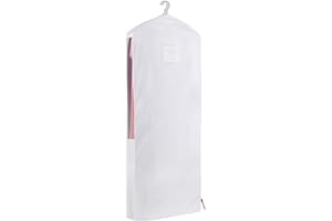 Hayden Hill Luxury Organic Cotton Garment Bag - Long 58 Inch - Breathable Dress Cover - For Clothes & Full Length Coats - Carbon Neutral