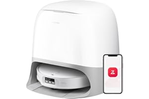 ‎ROBOROCK roborock Qrevo CurvX Saugroboter mit Wischfunktion&anhebbarem Wischmopp, 22.000Pa Saugkraft, 7,98 Ultra-Slim Design, Dual Anti-Tangle-System, Reactive Al-Hinderniserkennung (Weiß)