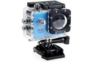 ZHUTA Action Kamera 1080P HD 2.0 Zoll Bildschirm Unterwasserkamera,3MP wasserdichte Sports Kamera mit Zubehör Kits,für Schwimmen Tauchen Fahrrad Motorrad usw(blau)