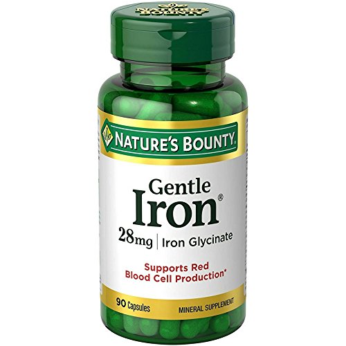 Nature's Bounty Gentle Iron, 90 Capsules (Pack Of 2)