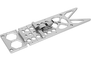 Elektrische Kreissägen-Führungsschienenklemme,CEIEVER rechtwinkliges Führungsschienen 260 * 88mm kompatibel mit Makitas- oder Festool-Schienensägen,für Graviermaschinen (340 * 88 * 8mm)