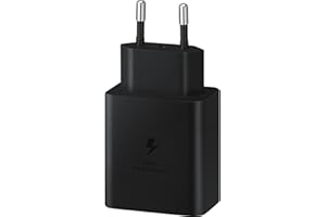 Samsung EP-T4510 Caricabatterie Super Fast Charging 45W, Porta USB-C (con Cavo), Nero