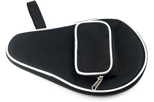 Yusat Pong Racquet Cover, Pong Paddle Carry Bag with Ball Storage Pocket Table Tennis Racket Case Cover Waterproof Inner Liner for Pong Paddle Bat Cover