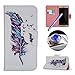 Etche Stand Case for Samsung Galaxy Note 5 ,Leather Wallet Case for Samsung Galaxy Note 5,Cute Feather Pu Leather Magnetic Flip Case with Card Holder for Samsung Galaxy Note 5 with Blue Stylus Pen and Bling Glitter Diamond Dust Plug Colors Random-Feather