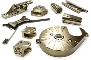 INTEGY RC Model CNC-Machined Aluminum Stage 3 Hop-Up Set Designed for Axial 1/10 Yeti Rock Racer