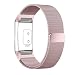 Produktbild Fur Fitbit Charge 2 Watch Strap, PUGO TOP Milanaise Edelstahl Armbanduhren Watch Band Armband f¨¹r Fitbit Charge 2 (Klein,Rosa)
