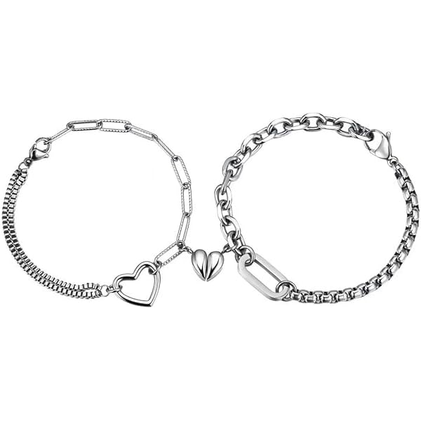 Set bracciale magnetico con perline di coppia - Italia