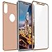 Produktbild iPhone X Panzerglas Schutzfolie, Displayschutzfolie Panzerglas 2,5d Panzerglasfolie 9h Härte Anti-Kratzer Screen Protector mit Installation-Tool Schutzfolie für iPhone X/10 (2 Stück, Roségold)