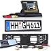 Produktbild HSRpro Drahtlose Kabellose Funk Autokennzeichen Rückfahrkamera mit Hilfslinien und FARB Flip Monitor - IR Nachtsicht für PKW Auto, Kleine Bus - Rear View Camera