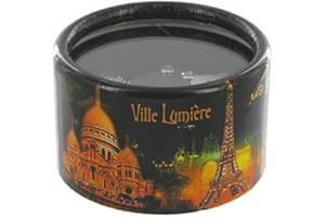 Lutèce Créations Briefbeschwerer-Spieluhr/Spieldose/Musikbox/Musikdose aus verstärktem Karton mit 18-Ton-Federspielwerk - La Vie en Rose (Louiguy/Edith Piaf)