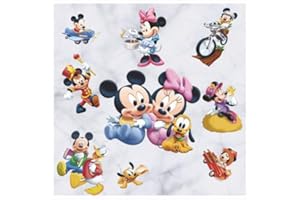 KIBI STORE Kibi Adesivi Muro Minnie Disney Adesivi Muro Mickey Mouse Adesivo Da Parete Minnie Camera Da Letto Bambini Stickers Muro Bambini Mickey Mouse Adesivi Muro Topolino Disney