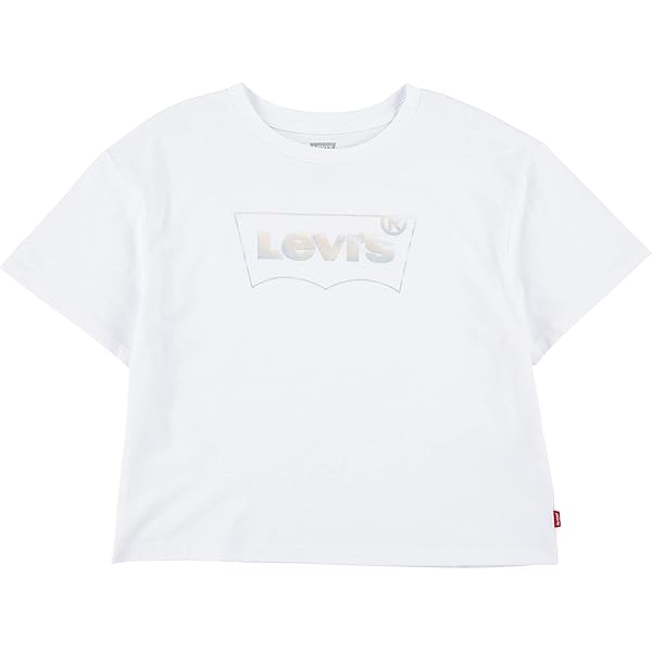 T-Shirt Levi's Basic Con Poster Per Bambine - Cotone 100%, Taglie 2-8 Anni - Foto 10