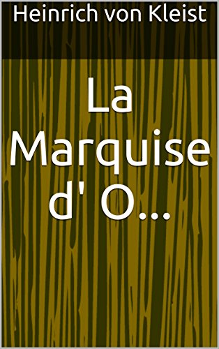 Book's Cover of La Marquise d' O...