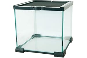 Komodo Nano Habitat with Secure Sliding Mesh Lid & Waterproof Raised Base Stackable for Hatchlings, Snakes & Amphibians