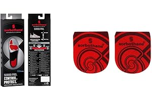 Sorbothane Sorbo Pro Semelles pour homme et femme, absorption des chocs, antibactériennes, protection pendant le sport et l'activité