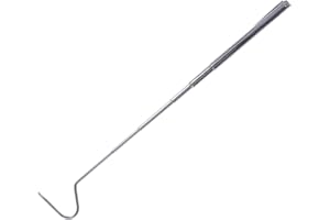 YARDWE Snake Tool Snake Grabber Reptivite Snake Hooks and Grabbers Stainless Steel Snake Hook Reptichip Stainless Steel Snake Tong Portable Mini Reptisoil Reptile Animal Grab Handle