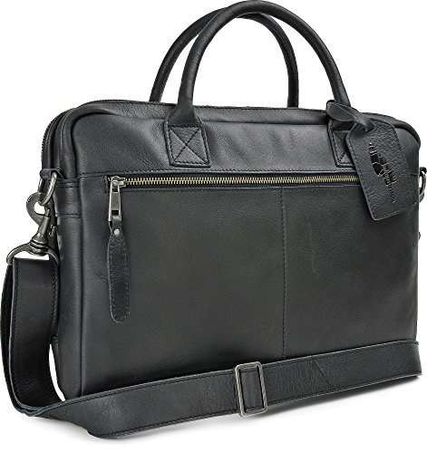 REBELS   LEGENDS  Leder Unisex Aktentaschen  Umh  ngetaschen  Henkeltaschen  38 5 x 28 x 9 5 cm  B x H x T   Farbe Schwarz